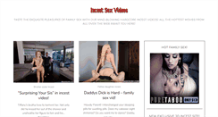 Desktop Screenshot of incestsexvideos.com